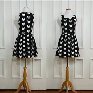 Dress with cat faces